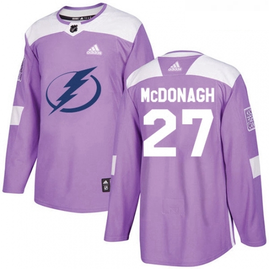 Youth Adidas Tampa Bay Lightning 27 Ryan McDonagh Authentic Purple Fights Cancer Practice NHL Jersey Youth Adidas Tampa Bay Lightning 27 Ryan McDonagh Authentic Purple Fights Cancer Practice NHL Jersey