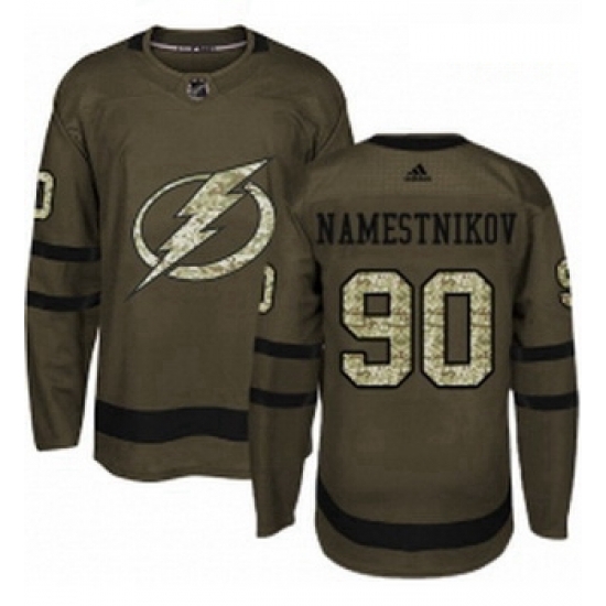 Youth Adidas Tampa Bay Lightning 90 Vladislav Namestnikov Authentic Green Salute to Service NHL Jersey Youth Adidas Tampa Bay Lightning 90 Vladislav Namestnikov Authentic Green Salute to Service NHL Jersey