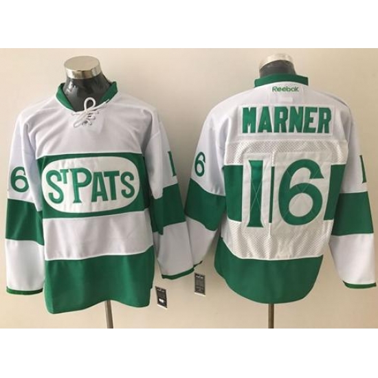 Maple Leafs #16 Mitchell Marner White Green St. Patrick's Day Stitched NHL Jersey Maple Leafs #16 Mitchell Marner White Green St. Patrick's Day Stitched NHL Jersey
