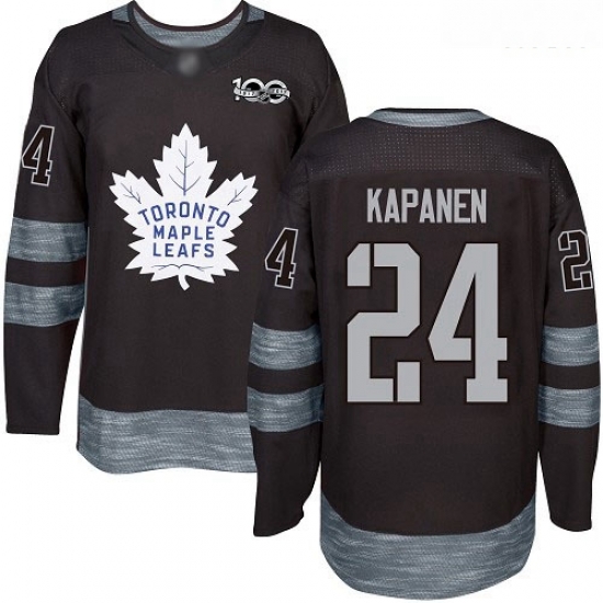Maple Leafs #24 Kasperi Kapanen Black 1917 2017 100th Anniversary Stitched Hockey Jersey Maple Leafs #24 Kasperi Kapanen Black 1917 2017 100th Anniversary Stitched Hockey Jersey