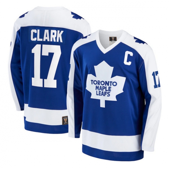 Men Toronto Maple Leafs 17 Wendel Clark Blue Stitched Jersey Men Toronto Maple Leafs 17 Wendel Clark Blue Stitched Jersey