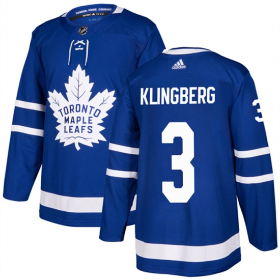 Men Toronto Maple Leafs 3 John Klingberg Blue Stitched Jersey Men Toronto Maple Leafs 3 John Klingberg Blue Stitched Jersey