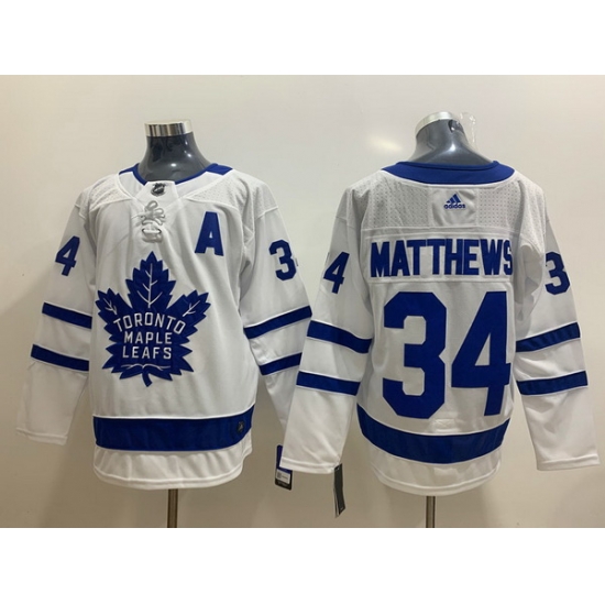 Men Toronto Maple Leafs 34 Auston Matthews White Adidas Jersey Men Toronto Maple Leafs 34 Auston Matthews White Adidas Jersey