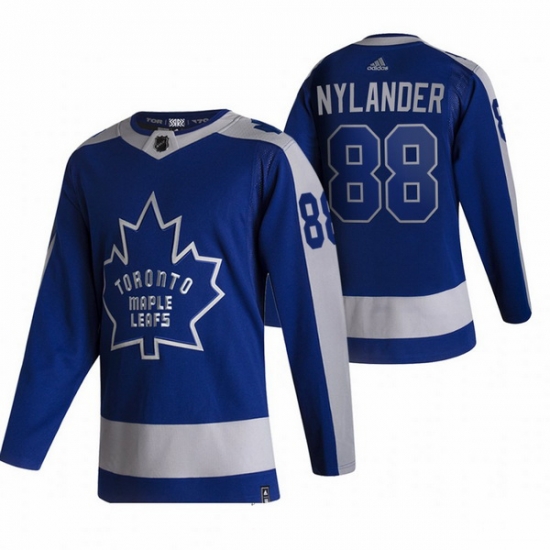 Men Toronto Maple Leafs 88 William Nylander Blue Adidas 2020 21 Reverse Retro Alternate NHL Jersey Men Toronto Maple Leafs 88 William Nylander Blue Adidas 2020 21 Reverse Retro Alternate NHL Jersey