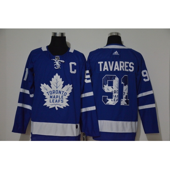 Men Toronto Maple Leafs 91 John Tavares Blue Adidas Fashion Jersey Men Toronto Maple Leafs 91 John Tavares Blue Adidas Fashion Jersey