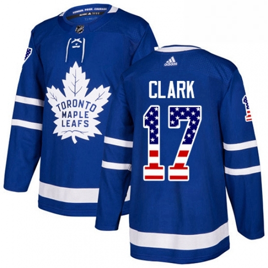 Mens Adidas Toronto Maple Leafs 17 Wendel Clark Authentic Royal Blue USA Flag Fashion NHL Jersey Mens Adidas Toronto Maple Leafs 17 Wendel Clark Authentic Royal Blue USA Flag Fashion NHL Jersey