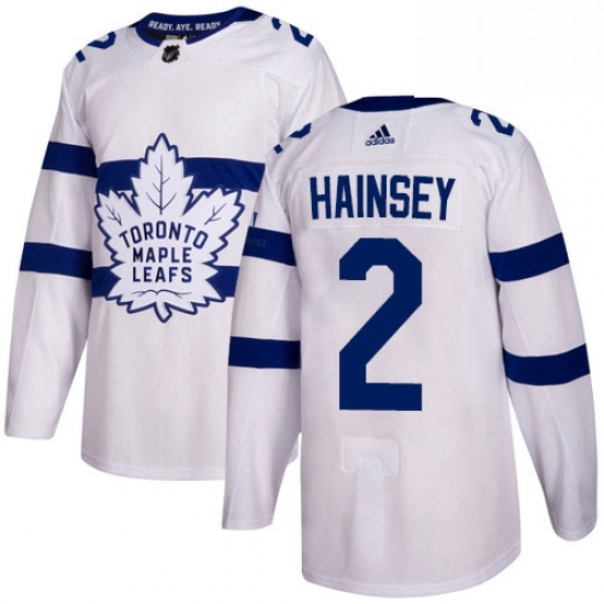 Mens Adidas Toronto Maple Leafs 2 Ron Hainsey Authentic White 2018 Stadium Series NHL Jersey Mens Adidas Toronto Maple Leafs 2 Ron Hainsey Authentic White 2018 Stadium Series NHL Jersey