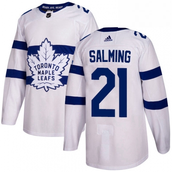 Mens Adidas Toronto Maple Leafs 21 Borje Salming Authentic White 2018 Stadium Series NHL Jersey Mens Adidas Toronto Maple Leafs 21 Borje Salming Authentic White 2018 Stadium Series NHL Jersey