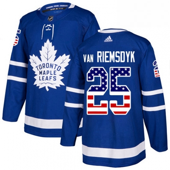 Mens Adidas Toronto Maple Leafs 25 James Van Riemsdyk Authentic Royal Blue USA Flag Fashion NHL Jersey Mens Adidas Toronto Maple Leafs 25 James Van Riemsdyk Authentic Royal Blue USA Flag Fashion NHL Jersey