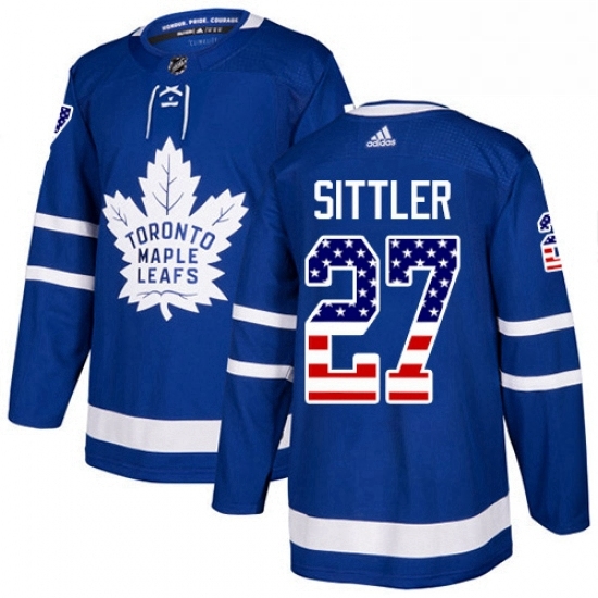 Mens Adidas Toronto Maple Leafs 27 Darryl Sittler Authentic Royal Blue USA Flag Fashion NHL Jersey Mens Adidas Toronto Maple Leafs 27 Darryl Sittler Authentic Royal Blue USA Flag Fashion NHL Jersey