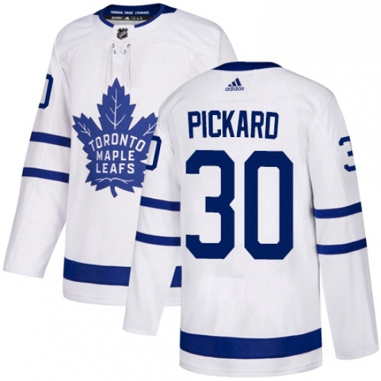 Mens Adidas Toronto Maple Leafs 30 Calvin Pickard Authentic White Away NHL Jersey Mens Adidas Toronto Maple Leafs 30 Calvin Pickard Authentic White Away NHL Jersey