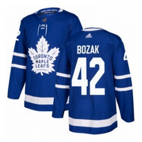 Mens Adidas Toronto Maple Leafs 42 Tyler Bozak Authentic Royal Blue Home NHL Jersey Mens Adidas Toronto Maple Leafs 42 Tyler Bozak Authentic Royal Blue Home NHL Jersey