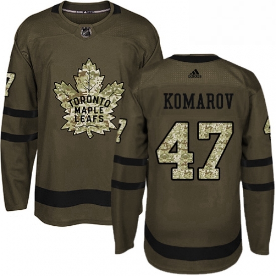 Mens Adidas Toronto Maple Leafs 47 Leo Komarov Authentic Green Salute to Service NHL Jersey Mens Adidas Toronto Maple Leafs 47 Leo Komarov Authentic Green Salute to Service NHL Jersey
