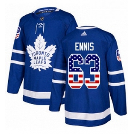 Mens Adidas Toronto Maple Leafs 63 Tyler Ennis Authentic Royal Blue USA Flag Fashion NHL Jersey Mens Adidas Toronto Maple Leafs 63 Tyler Ennis Authentic Royal Blue USA Flag Fashion NHL Jersey