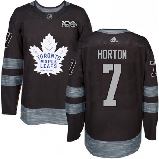 Mens Adidas Toronto Maple Leafs 7 Tim Horton Authentic Black 1917 2017 100th Anniversary NHL Jersey Mens Adidas Toronto Maple Leafs 7 Tim Horton Authentic Black 1917 2017 100th Anniversary NHL Jersey