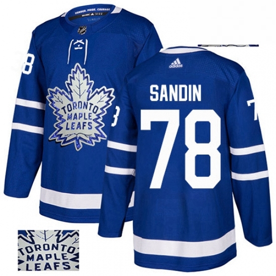 Mens Adidas Toronto Maple Leafs 78 Rasmus Sandin Authentic Royal Blue Fashion Gold NHL Jersey Mens Adidas Toronto Maple Leafs 78 Rasmus Sandin Authentic Royal Blue Fashion Gold NHL Jersey