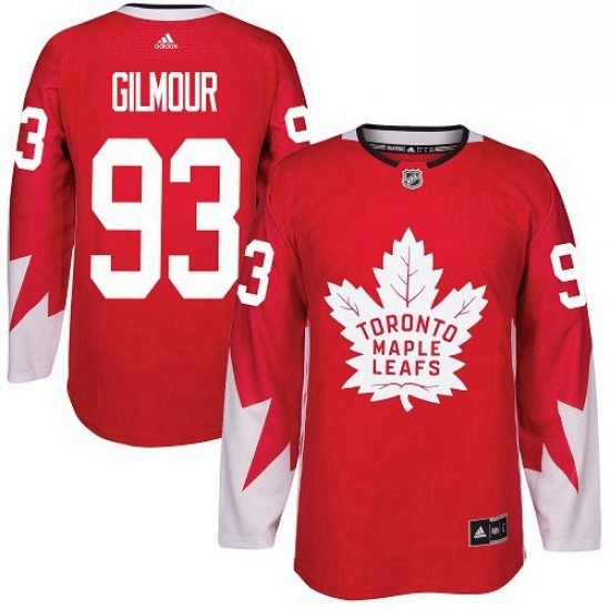 Mens Adidas Toronto Maple Leafs 93 Doug Gilmour Premier Red Alternate NHL Jersey Mens Adidas Toronto Maple Leafs 93 Doug Gilmour Premier Red Alternate NHL Jersey