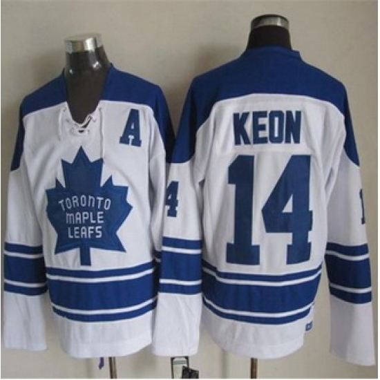 Toronto Maple Leafs #14 Dave Keon White CCM Throwback Third Stitched NHL Jersey Toronto Maple Leafs #14 Dave Keon White CCM Throwback Third Stitched NHL Jersey