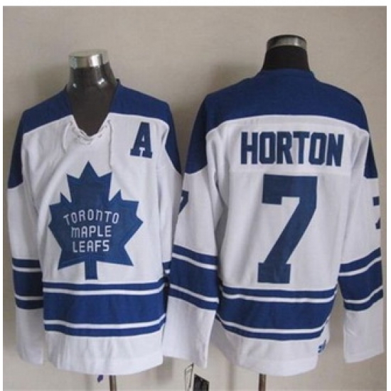 Toronto Maple Leafs #7 Tim Horton White CCM Throwback Third Stitched NHL Jersey Toronto Maple Leafs #7 Tim Horton White CCM Throwback Third Stitched NHL Jersey