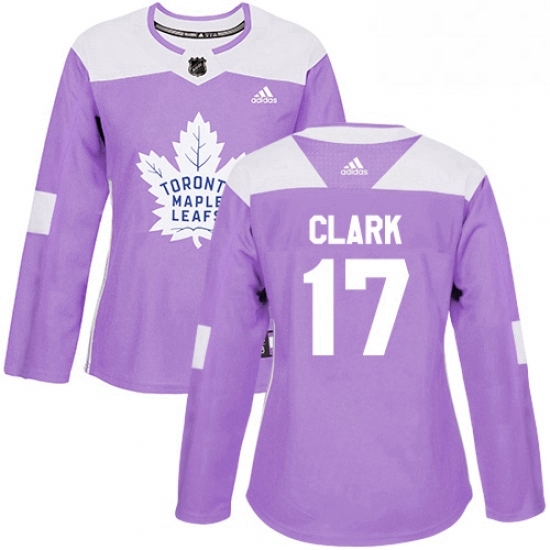 Womens Adidas Toronto Maple Leafs 17 Wendel Clark Authentic Purple Fights Cancer Practice NHL Jersey Womens Adidas Toronto Maple Leafs 17 Wendel Clark Authentic Purple Fights Cancer Practice NHL Jersey