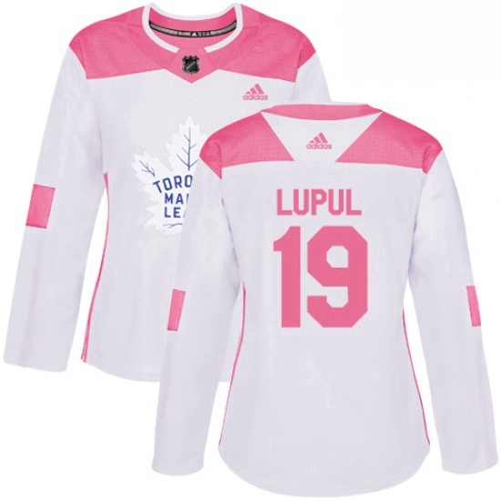 Womens Adidas Toronto Maple Leafs 19 Joffrey Lupul Authentic WhitePink Fashion NHL Jersey Womens Adidas Toronto Maple Leafs 19 Joffrey Lupul Authentic WhitePink Fashion NHL Jersey