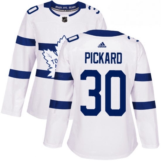 Womens Adidas Toronto Maple Leafs 30 Calvin Pickard Authentic White 2018 Stadium Series NHL Jersey Womens Adidas Toronto Maple Leafs 30 Calvin Pickard Authentic White 2018 Stadium Series NHL Jersey