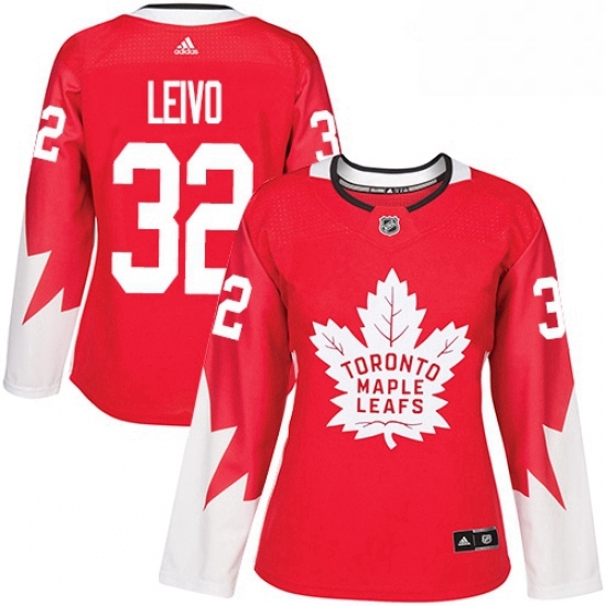 Womens Adidas Toronto Maple Leafs 32 Josh Leivo Authentic Red Alternate NHL Jersey Womens Adidas Toronto Maple Leafs 32 Josh Leivo Authentic Red Alternate NHL Jersey
