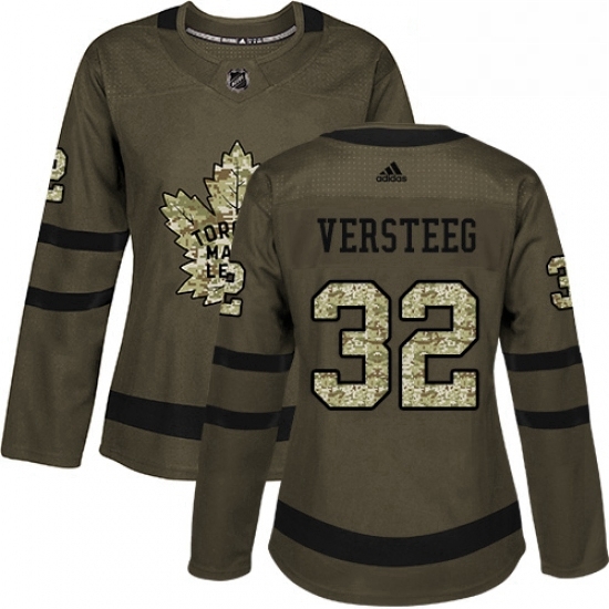 Womens Adidas Toronto Maple Leafs 32 Kris Versteeg Authentic Green Salute to Service NHL Jersey Womens Adidas Toronto Maple Leafs 32 Kris Versteeg Authentic Green Salute to Service NHL Jersey