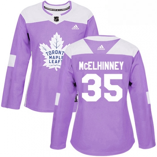 Womens Adidas Toronto Maple Leafs 35 Curtis McElhinney Authentic Purple Fights Cancer Practice NHL Jersey Womens Adidas Toronto Maple Leafs 35 Curtis McElhinney Authentic Purple Fights Cancer Practice NHL Jersey