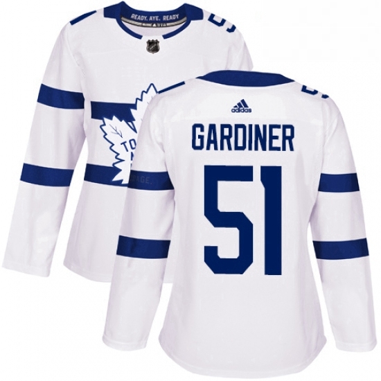 Womens Adidas Toronto Maple Leafs 51 Jake Gardiner Authentic White 2018 Stadium Series NHL Jersey Womens Adidas Toronto Maple Leafs 51 Jake Gardiner Authentic White 2018 Stadium Series NHL Jersey