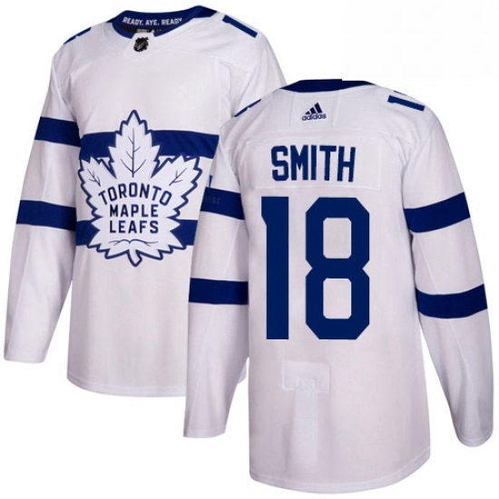 Youth Adidas Toronto Maple Leafs 18 Ben Smith Authentic White 2018 Stadium Series NHL Jersey Youth Adidas Toronto Maple Leafs 18 Ben Smith Authentic White 2018 Stadium Series NHL Jersey