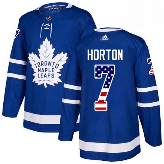 Youth Adidas Toronto Maple Leafs 7 Tim Horton Authentic Royal Blue USA Flag Fashion NHL Jersey Youth Adidas Toronto Maple Leafs 7 Tim Horton Authentic Royal Blue USA Flag Fashion NHL Jersey