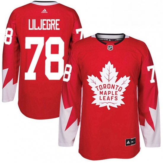 Youth Adidas Toronto Maple Leafs 78 Timothy Liljegren Authentic Red Alternate NHL Jersey Youth Adidas Toronto Maple Leafs 78 Timothy Liljegren Authentic Red Alternate NHL Jersey