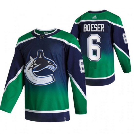 Men Vancouver Canucks 6 Brock Boeser Green Adidas 2020 21 Reverse Retro Alternate NHL Jersey Men Vancouver Canucks 6 Brock Boeser Green Adidas 2020 21 Reverse Retro Alternate NHL Jersey