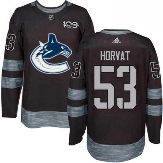Mens Adidas Vancouver Canucks 53 Bo Horvat Authentic Black 1917 2017 100th Anniversary NHL Jersey Mens Adidas Vancouver Canucks 53 Bo Horvat Authentic Black 1917 2017 100th Anniversary NHL Jersey