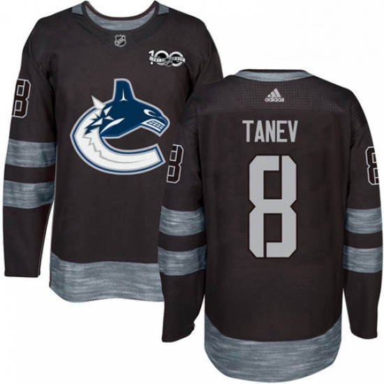 Mens Adidas Vancouver Canucks 8 Christopher Tanev Premier Black 1917 2017 100th Anniversary NHL Jersey Mens Adidas Vancouver Canucks 8 Christopher Tanev Premier Black 1917 2017 100th Anniversary NHL Jersey