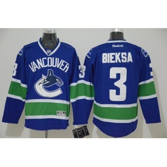 Vancouver Canucks #3 Kevin Bieksa Blue Stitched NHL Jersey Vancouver Canucks #3 Kevin Bieksa Blue Stitched NHL Jersey