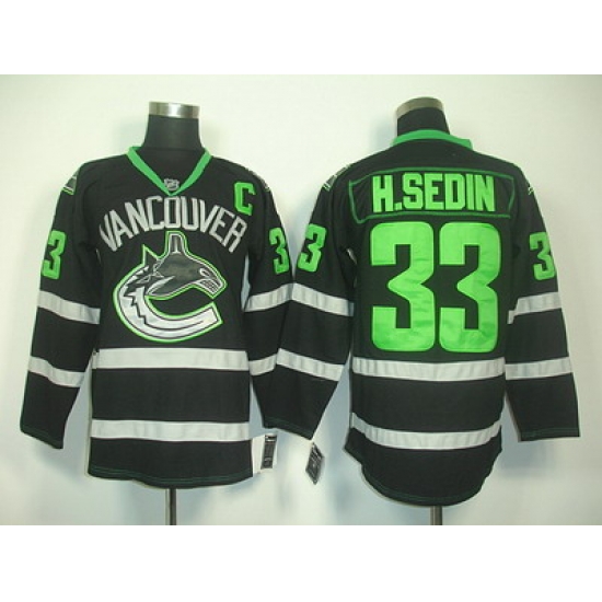 nhl vancouver canucks #33 h.sedin black C patch nhl vancouver canucks #33 h.sedin black C patch