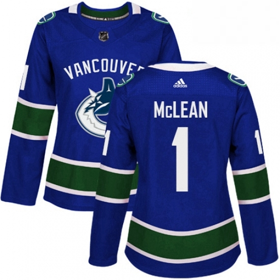 Womens Adidas Vancouver Canucks 1 Kirk Mclean Authentic Blue Home NHL Jersey Womens Adidas Vancouver Canucks 1 Kirk Mclean Authentic Blue Home NHL Jersey