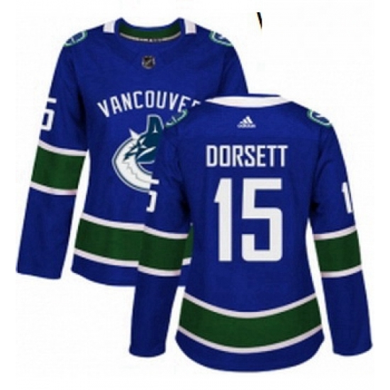 Womens Adidas Vancouver Canucks 15 Derek Dorsett Authentic Blue Home NHL Jersey Womens Adidas Vancouver Canucks 15 Derek Dorsett Authentic Blue Home NHL Jersey