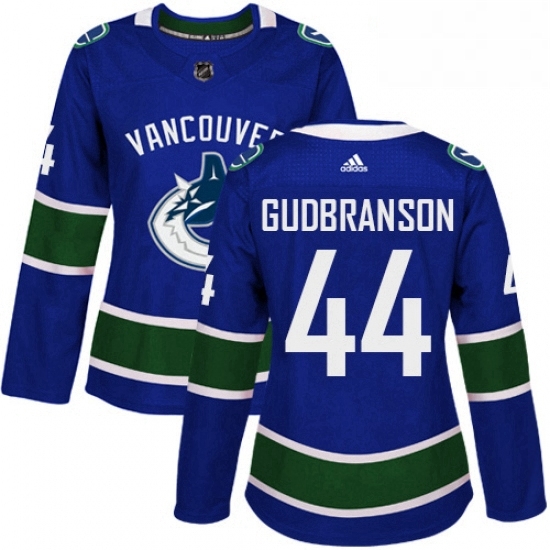 Womens Adidas Vancouver Canucks 44 Erik Gudbranson Premier Blue Home NHL Jersey Womens Adidas Vancouver Canucks 44 Erik Gudbranson Premier Blue Home NHL Jersey