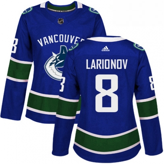 Womens Adidas Vancouver Canucks 8 Igor Larionov Authentic Blue Home NHL Jersey Womens Adidas Vancouver Canucks 8 Igor Larionov Authentic Blue Home NHL Jersey