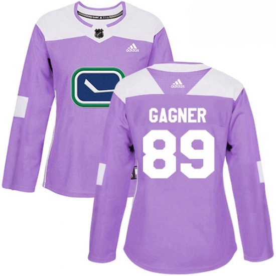 Womens Adidas Vancouver Canucks 89 Sam Gagner Authentic Purple Fights Cancer Practice NHL Jersey Womens Adidas Vancouver Canucks 89 Sam Gagner Authentic Purple Fights Cancer Practice NHL Jersey