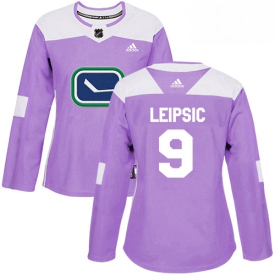 Womens Adidas Vancouver Canucks 9 Brendan Leipsic Authentic Purple Fights Cancer Practice NHL Jersey Womens Adidas Vancouver Canucks 9 Brendan Leipsic Authentic Purple Fights Cancer Practice NHL Jersey