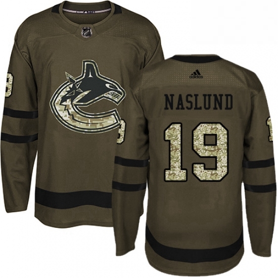 Youth Adidas Vancouver Canucks 19 Markus Naslund Premier Green Salute to Service NHL Jersey Youth Adidas Vancouver Canucks 19 Markus Naslund Premier Green Salute to Service NHL Jersey