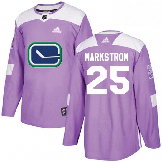 Youth Adidas Vancouver Canucks 25 Jacob Markstrom Authentic Purple Fights Cancer Practice NHL Jersey Youth Adidas Vancouver Canucks 25 Jacob Markstrom Authentic Purple Fights Cancer Practice NHL Jersey