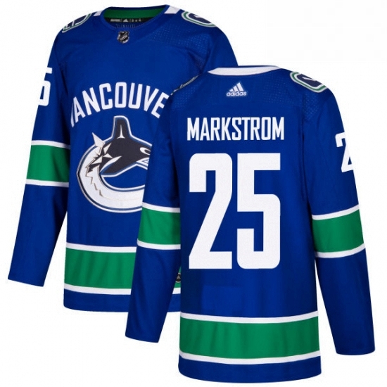 Youth Adidas Vancouver Canucks 25 Jacob Markstrom Premier Blue Home NHL Jersey Youth Adidas Vancouver Canucks 25 Jacob Markstrom Premier Blue Home NHL Jersey