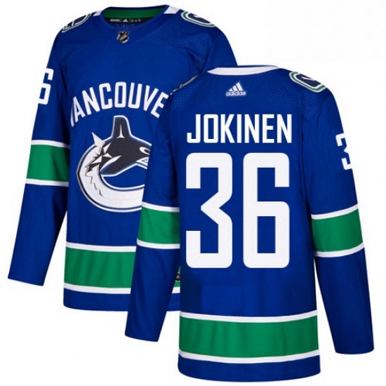 Youth Adidas Vancouver Canucks 36 Jussi Jokinen Premier Blue Home NHL Jersey Youth Adidas Vancouver Canucks 36 Jussi Jokinen Premier Blue Home NHL Jersey
