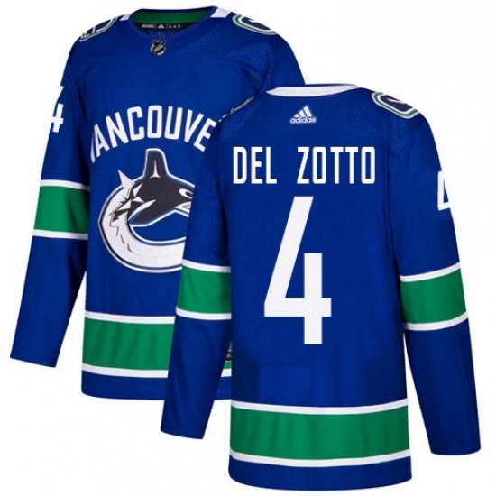 Youth Adidas Vancouver Canucks 4 Michael Del Zotto Authentic Blue Home NHL Jersey Youth Adidas Vancouver Canucks 4 Michael Del Zotto Authentic Blue Home NHL Jersey