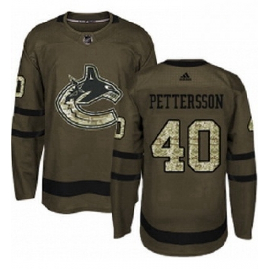 Youth Adidas Vancouver Canucks 40 Elias Pettersson Green Salute to Service Stitched NHL Jersey Youth Adidas Vancouver Canucks 40 Elias Pettersson Green Salute to Service Stitched NHL Jersey